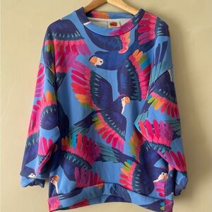 FARM Rio Colorful Bird Print Sweatshirt 465